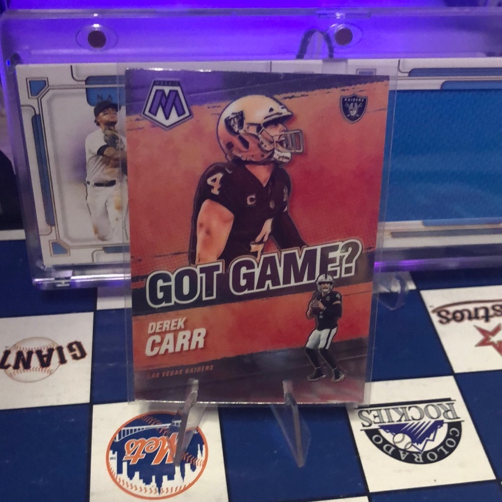 Derek Carr Got Game? Trading Card